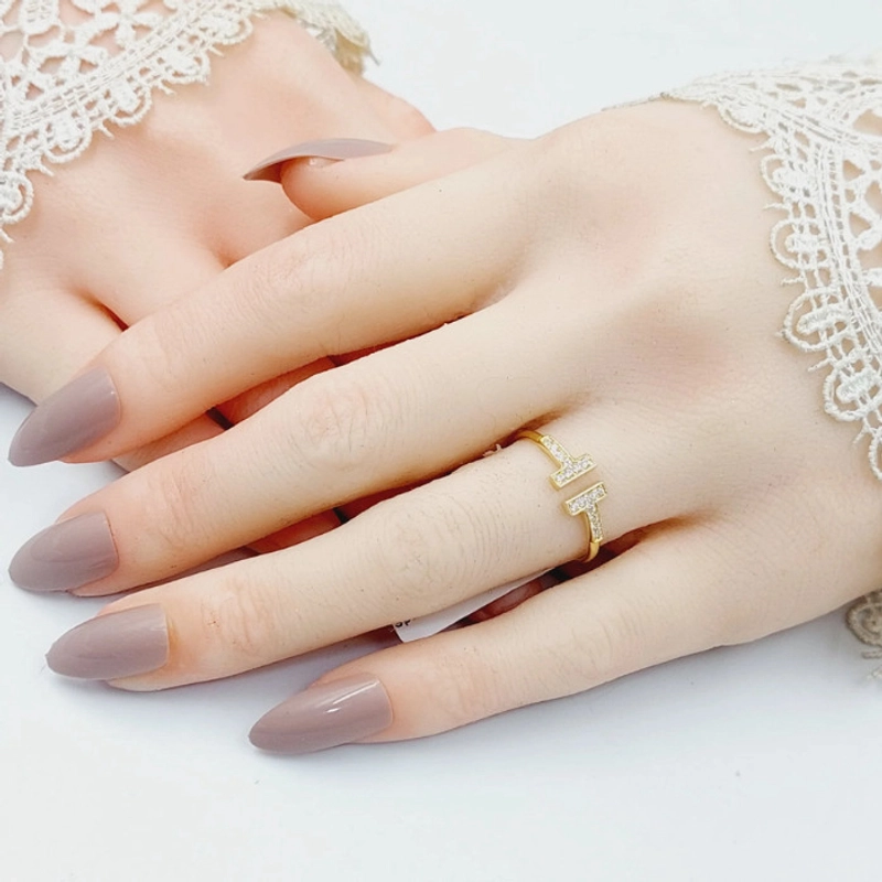 Product image KAHASIL - Cincin Titanium Wanita Anti Karat dan Luntur KH019 all variant GOLD